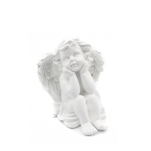 Carino seduta mancante pensiero piccolo angelo statua - Product Image 1