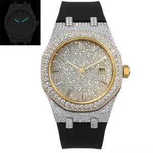 Montre pour homme Bussdown Iced Out, montre-bracelet en diamant Moissanite VVS1, montre automatique de luxe entièrement sertie de diamants, Miyota 9015 - Product Image 3