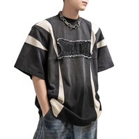 Finch Garment patchs de broderie logo streetwear vintage coton Hip Hop impression graphique poids lourd surdimensionné T-shirts pour hommes