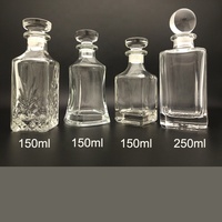 Vente en gros diffuseur de parfum aromatique OEM 150ml 250ml 450ml carafe en verre pour affichage d'huile de parfum Attar