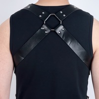 BDSM Pu cuir sangle harnais épaule poitrine contraintes corps harnais pour hommes