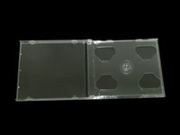 Boîte de rangement magnétique pour 2 CD, 10,4 mm, double, en plastique, petite, transparente, pour 2 disques