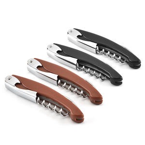Stainless Steel Wine Opener XR6088 <b>Black</b> Multifunctional Portable Foldable Bottle Can Opener Yangjiang Made - Product Image 3
