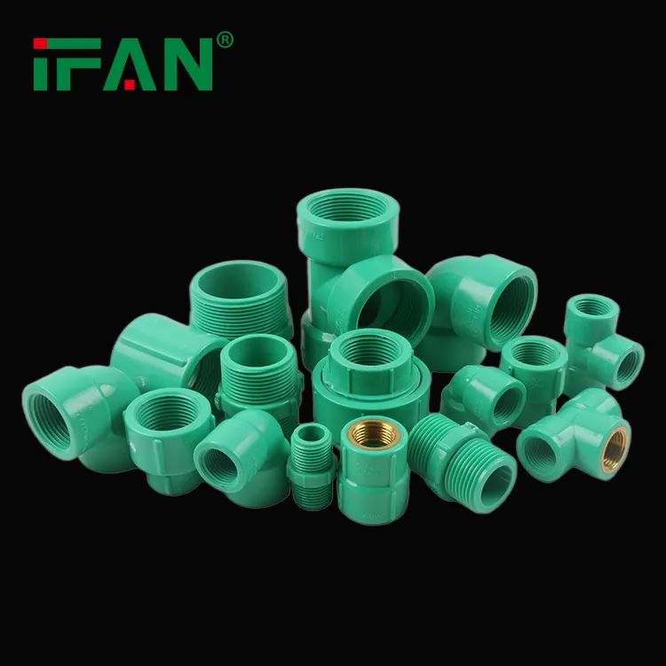 Ifan 무료 샘플 녹색 BST 표준 UPVC 피팅 및 파이프 플라스틱 스레드 PVC 피팅 Pvc 피팅 배관