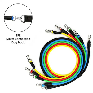 Tập Thể Dục Nhà Ban Nhạc Với Tay Nắm Cửa Mắt Cá Chân Dây Đeo Phòng Tập Thể Dục Thiết Bị Yoga 11Pcs Tập Thể Dục <span class=keywords><strong>Resistance</strong></span> Bands Set - Product Image 4