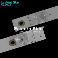 Bande LED ES-3364 (3 pièces, 7 LED) JL.D40071330-002AS-M_V02 pour téléviseur Philips 40 pouces PTV40G50SNS, rétroéclairage LED Eastern Star, barre LED
