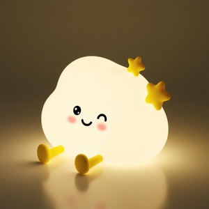USB recargable estrella nube pasta pared noche luz oveja tipo C noche luz nube noche Luz