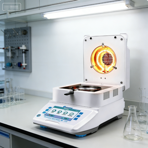 Balanza <span class=keywords><strong>de</strong></span> Laboratorio con Pantalla Táctil <span class=keywords><strong>de</strong></span> Alta Precisión, <span class=keywords><strong>Medidor</strong></span> <span class=keywords><strong>de</strong></span> <span class=keywords><strong>Humedad</strong></span>, Analizador Halógeno <span class=keywords><strong>de</strong></span> 0.001g para Alimentos y Bebidas - Product Image 1