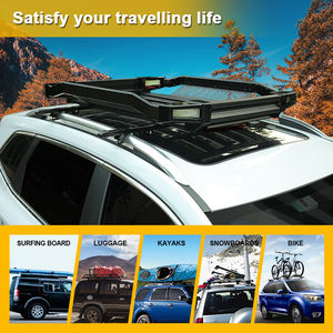 Porte-bagages de toit universel 4x4 en aluminium noir haute capacité pour pick-up - Product Image 4