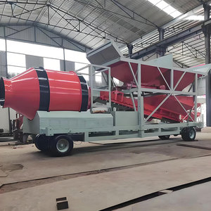 Mobile Betonmischanlage 25m³/h Betonmischwerk mit Zementsilos für Bauarbeiten - Product Image 2