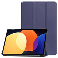 Casing Tablet Tipis Pintar Ever Blue Protective Trifold Design Kulit PU dengan Stand untuk iPad Pro 11 2022