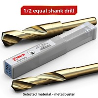Foret hélicoïdal BEILI M2 HSS 1/2" à queue réduite 12-25mm pour l'acier inoxydable, le fer, l'aluminium, le cuivre et le travail des métaux
