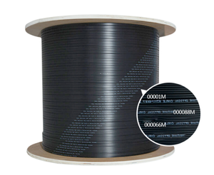 Cavo a goccia in fibra ottica FTTH tipo a prua per interni 1 core monomodalità FTTH con filo di acciaio FRP KFRP