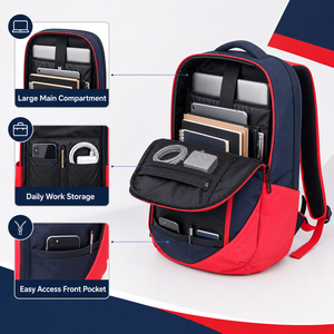 Zaino per Laptop 15" con Scomparto Imbottito, Rete Traspirante, Resistente all'Acqua DWR, Leggero per Lavoro, Escursionismo, <span class=keywords><strong>Viaggi</strong></span> OEM - Product Image 4