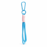 Porte-clés coloré tressé à la main avec mousqueton, cordon de téléphone et accessoires pour poupées