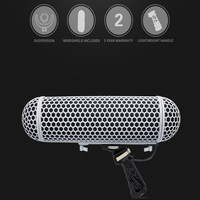 Microphone pare-brise Blimp pare-brise Style Cage de protection Rycote système de Suspension à montage antichoc pour Rode NTG1 NTG2 NTG3 NTG4