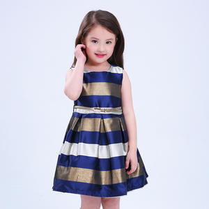 Robe de soirée de mariage pour filles, style européen, rayée, sans manches, nouvelle collection 2017 - Product Image 2