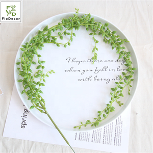Vendita calda <span class=keywords><strong>Artificiale</strong></span> Lacrime di Amante Appeso Vite Vero Tocco Ghirlanda Di Plastica Foglie di Piante Verdi - Product Image 5