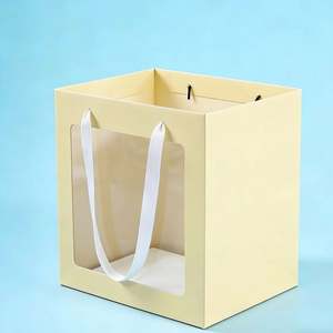 Bolsas de Papel Ecológicas Personalizables con Ventanas Transparentes para Boutiques, Alimentos, Cosméticos y Ramos de Flores - Product Image 1