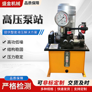 Station de pompage hydraulique électrique Shengjin, pompe à huile haute pression, moteur en cuivre pur, système de pression stable - Product Image 3
