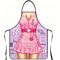 Creative Griller Baking Party Gag Cadeaux drôle impression numérique adulte sexy Infirmière Nouveauté Tablier Couples Tablier de Cuisine