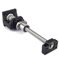 Kit de vis à billes CNC 2004/2005/2010/2020 avec bloc de support BF15, écrou, support moteur, accouplement, actionneur linéaire 200-2000mm