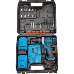 Taladro percutor inalámbrico de 50 Nm de torque, 750 W, motor con escobillas, con cargador de batería y juego de brocas para uso doméstico - Product Image 4
