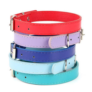 Hoge Kwaliteit Luxe Groothandel Pu Leer Webbing Waterdichte Huisdier Kraag Koude Slip Hond Kraag - Product Image 1