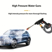 Alat Cuci Mobil Portabel Tanpa Kabel Bertenaga Baterai 4000PSI dengan Botol Sabun 2L 1000W