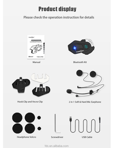 FreedConn-Casque d'interphone de <span class=keywords><strong>T</strong></span>-<span class=keywords><strong>MAX</strong></span> S Pro pour casque de <span class=keywords><strong>moto</strong></span> Navigation GPS, casque radio FM, casque sans fil Bluetooth pour <span class=keywords><strong>moto</strong></span> - Product Image 2