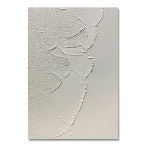 Peinture murale abstraite 3D de grande taille peinte à la main, toile encadrée, texture épaisse, <span class=keywords><strong>vague</strong></span> bleue de la <span class=keywords><strong>mer</strong></span>, plage blanche - Product Image 2
