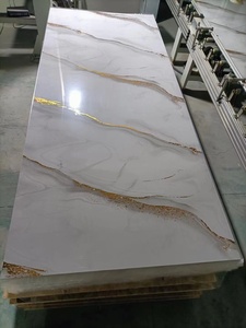 Azulejos de pared impermeables, paneles de pared sólidos DIY para baño, tablero de PVC, tablero Uv, Panel de pared, tablón de <span class=keywords><strong>vinilo</strong></span>, - Product Image 3