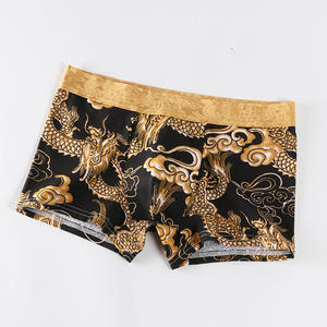 Adolescents U convexe Sexy motif Dragon quatre coins <span class=keywords><strong>sous</strong></span>-vêtements respirant pied <span class=keywords><strong>plat</strong></span> Shorts tête <span class=keywords><strong>sous</strong></span>-vêtements pour hommes - Product Image 3