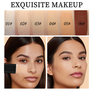 Fond de teint correcteur waterproof et naturel à couvrance totale avec pinceau double embout - Product Image 2