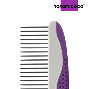 Peine para mascotas de acero inoxidable de doble uso para gatos y perros de pelo largo con dientes escasos y densos para eliminar el pelo suelto - Product Image 5