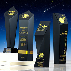 हाई एंड ब्लैक क्रिस्टल के 9 हस्तनिर्मित लेटरप्रेस बास्केटबॉल फुटबॉल प्रतियोगिताओं के लिए वाणिज्यिक पुरस्कार - Product Image 1