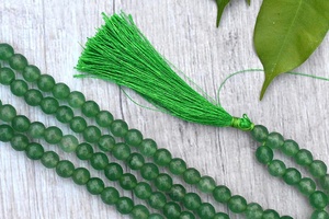 Aventurine verte Mala coupe Diamant perle | Pierre De Guérison Mala | Spirituelle Mala - Product Image 5