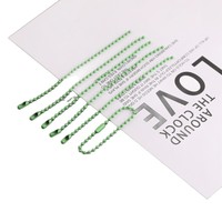 Meilleures ventes transfrontalières : Breloque porte-clés pour sac, faite main, DIY, avec support à soufflet en chaîne à perles rondes, en métal électroplaqué et peint à la fourne