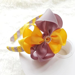 Nueva Diadema Infantil con Lazo de Color Sólido, Accesorio para el Cabello de Niñas, Diadema Ancha Simple y Bonita para Bebés - Product Image 1