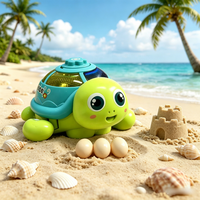 Tortue électrique pondeuse de œufs avec lumière, directement de l'usine, cadeau promotionnel OEM, jouet tortue marchante pondeuse de œufs de dessin animé