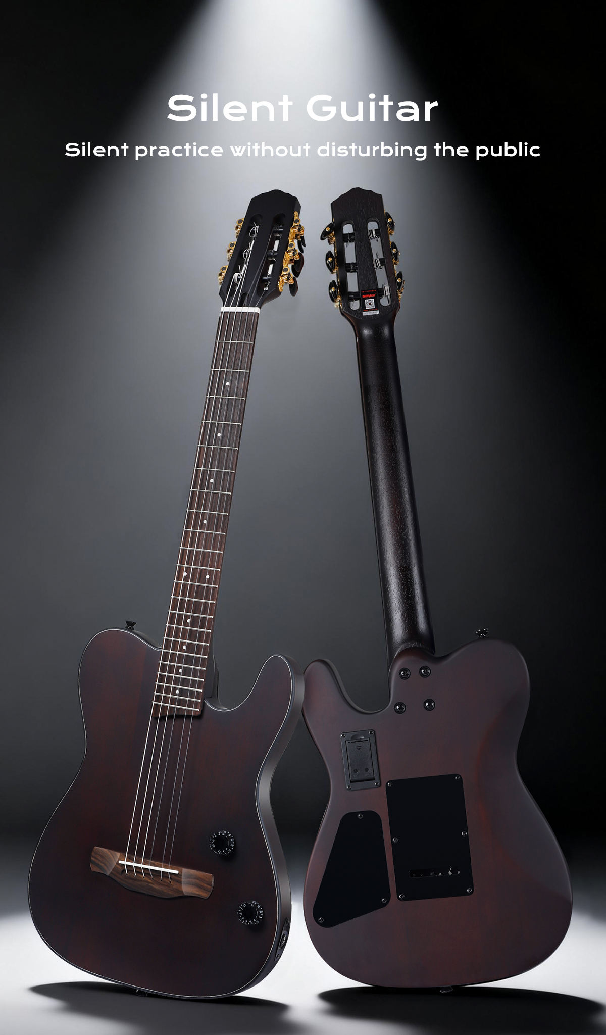 D-K7 Bullfighter Classical Electric Guitar - Mahogany Body, Zinc