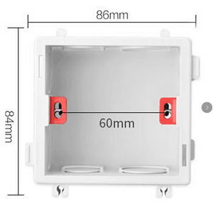 Tự Động Doanh Điện 3x3 86*86Mm Chuyển Đổi Trở Lại Hộp Dưới Chuyển Đổi Bảng Điều Chỉnh Kết Nối Hộp Nhựa Vuông Hộp Nối Dưới Tường - Product Image 1