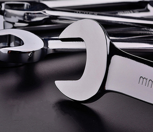 חם למכירה כלי יד כרום ונדיום פלדה מטרי מראה משטח פתוח כפול פתוח ספאנר - Product Image 4