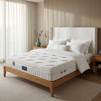 Matelas Euro Top à ressorts ensachés compressés OEM/ODM pour hôtel, enroulés dans une boîte, avec mousse à mémoire de forme en latex naturel