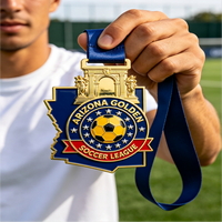 OEM Pas Cher Vente en Gros de Haute Qualité Médaille Personnalisée Rubans Trophées Médailles Plaques avec Logo pour Récompenses et Événements