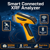 Analyseur de minerais portable XRF avec cartographie GPS et batterie de 27 000 mAh, détecteur rapide SDD de plus de 40 éléments, précision de laboratoire de 500K CPS en terrain