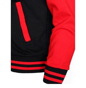 Veste universitaire à capuche personnalisée confortable avec manches en cuir coupe-vent respirante pour unisexe, vêtements décontractés d'hiver - Product Image 6