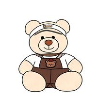 Mini ours en peluche moelleux, nouveau design, rembourrage en coton PP, animal en peluche doux, t-shirt, cadeau d'anniversaire, cadeau de la Saint-Valentin