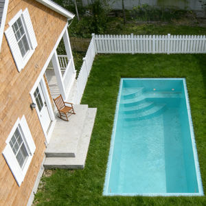 Piscina de acero, piscina de inmersión, piscina exterior tipo contenedor con borde infinito, piscina sobre suelo, piscina ovalada, piscina infinita - Product Image 5