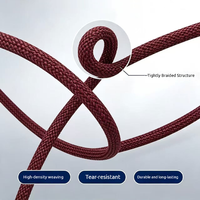 Nouveau câble de données tressé double Type-C PD à charge rapide, couleur bordeaux, pour Apple 15-18 toutes séries